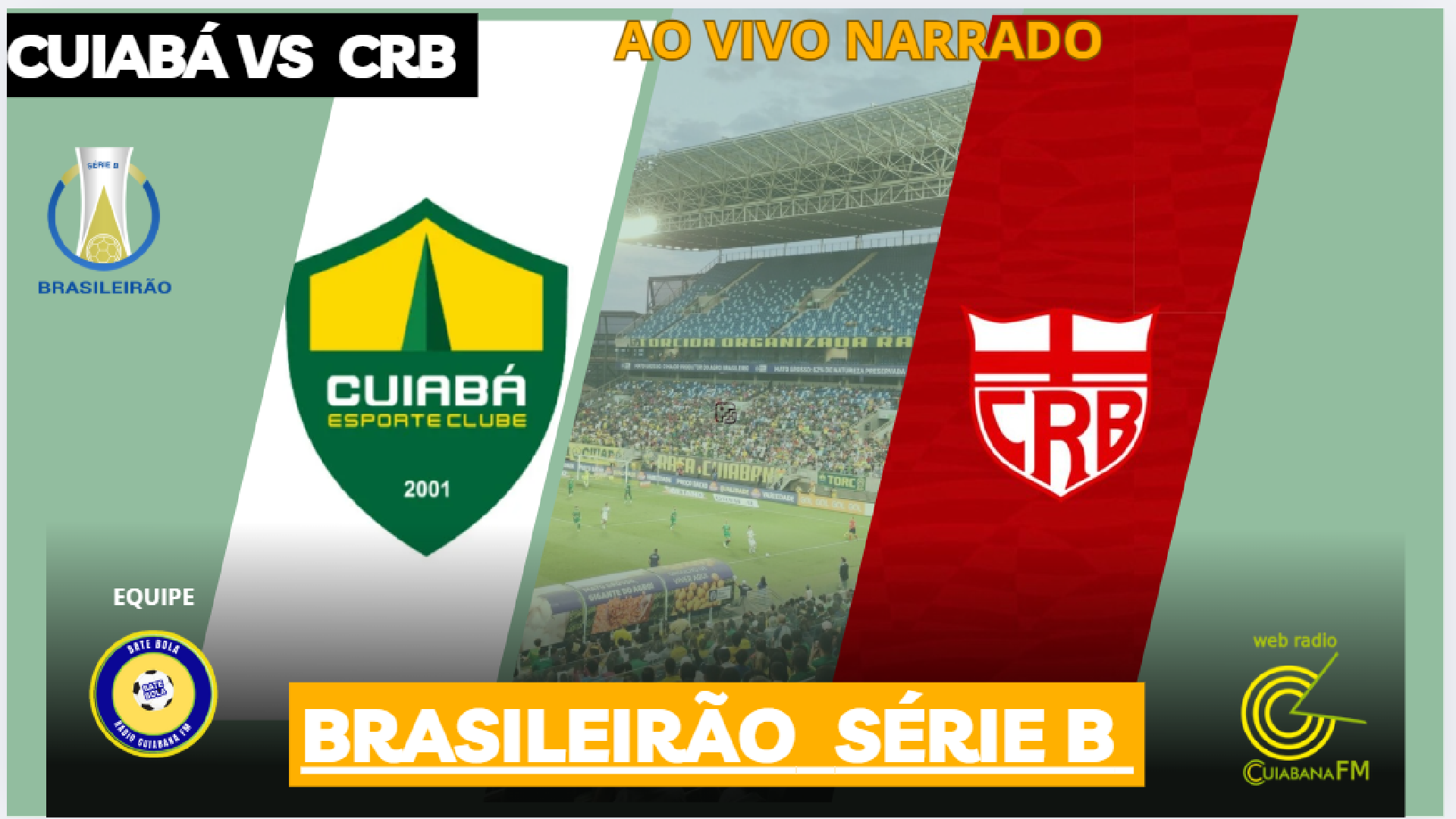 Cuiabá x CRB Joga hoje ao vivo Pela Cuiabana fm