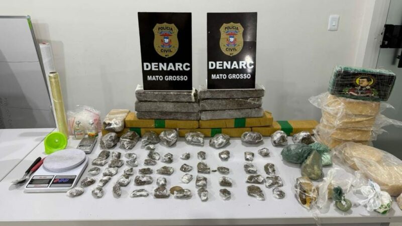 Polícia Civil fecha ponto de armazenamento de drogas utilizado por facção em Cuiabá