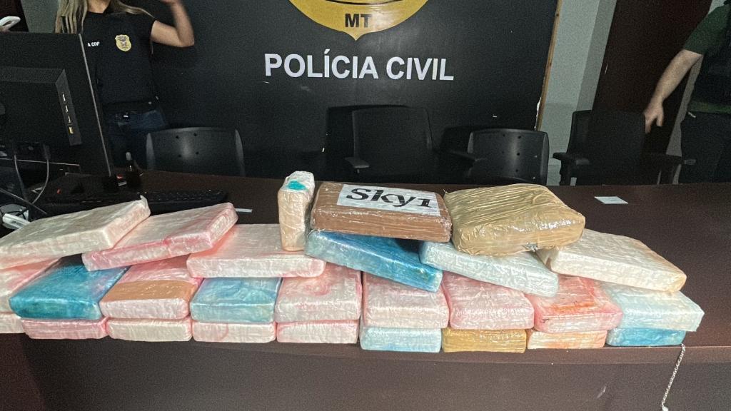 Polícia Civil apreende cerca de 30 quilos de cocaína em Lucas do Rio Verde
