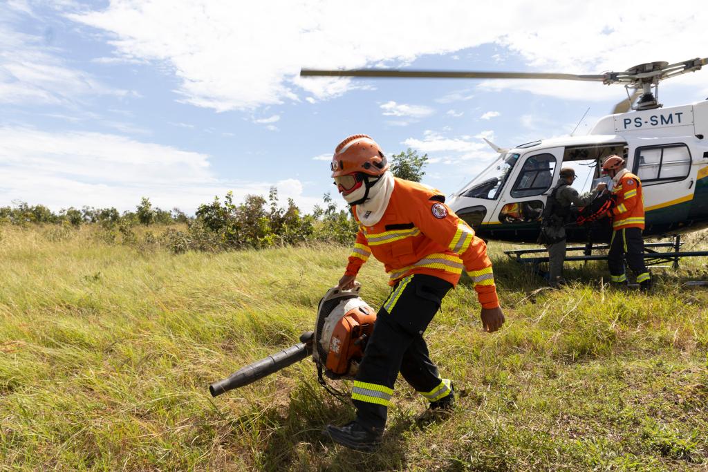Corpo de Bombeiros combate 12 incêndios florestais neste sábado (20)