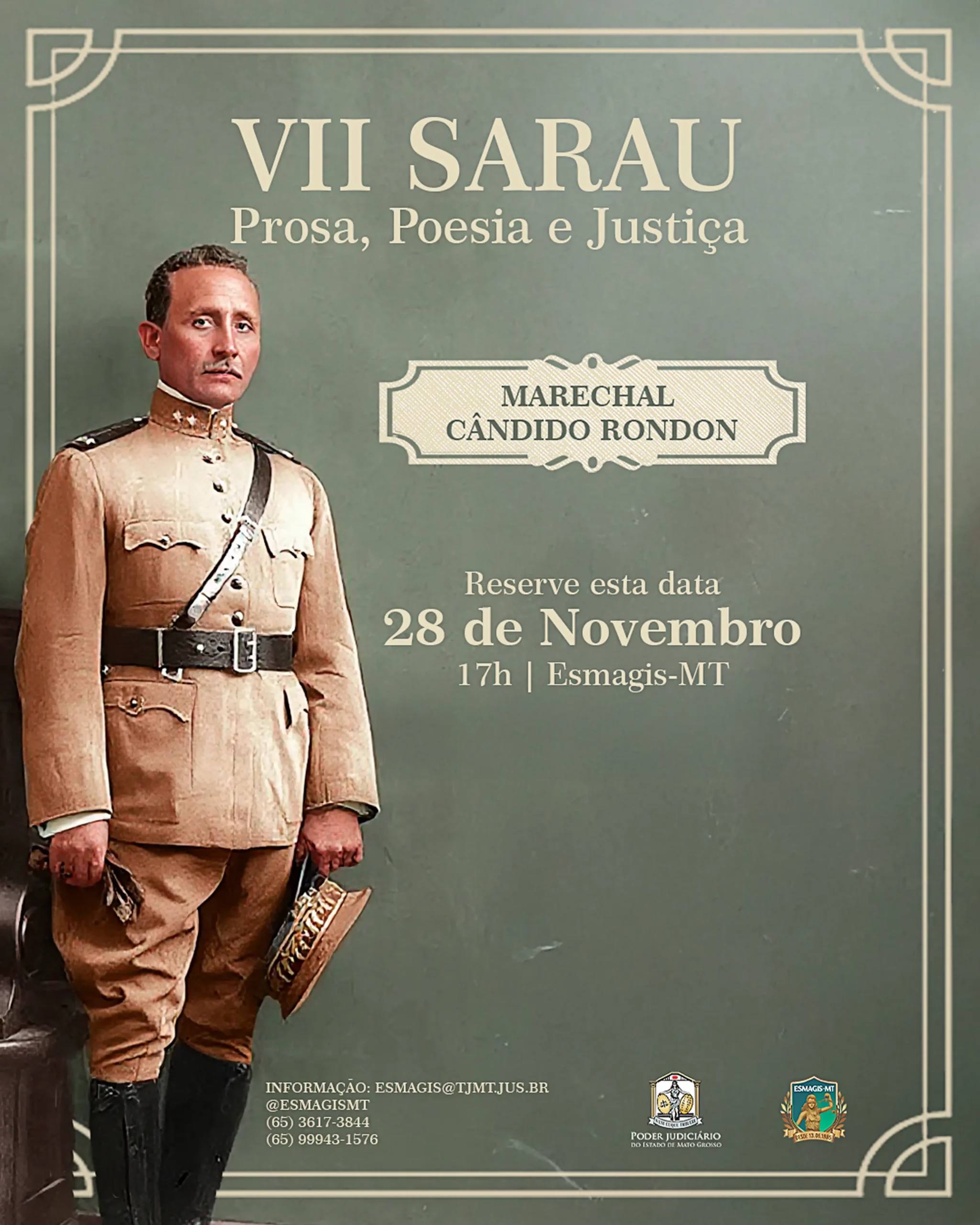 VII Sarau Prosa, Poesia e Justiça será realizado em 28 de novembro