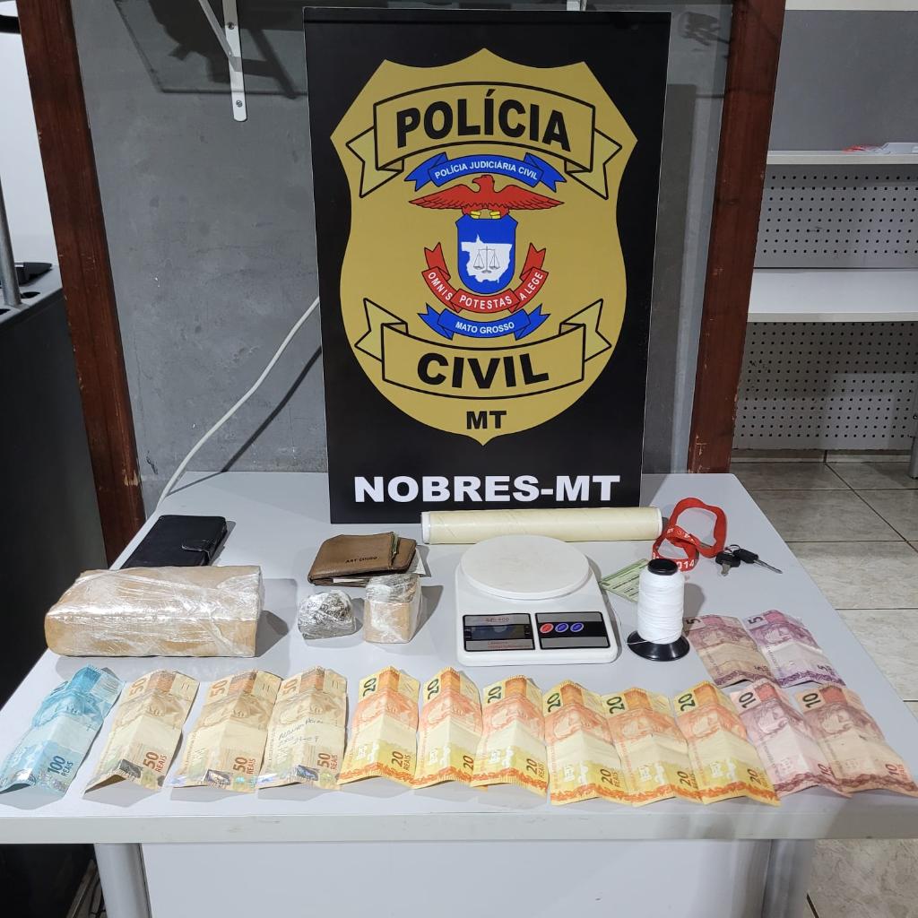 Polícia Civil prende traficantes que atuavam na modalidade delivery em Nobres