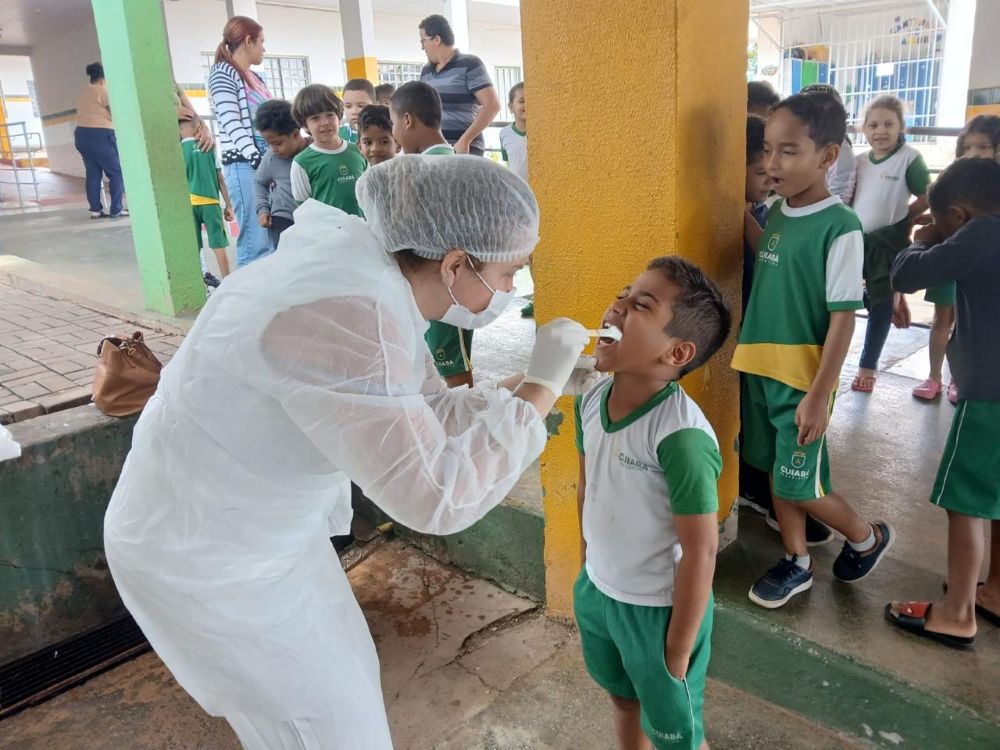 Projeto Beabá do Sorriso amplia ações de saúde bucal nas escolas da rede municipal de Cuiabá
