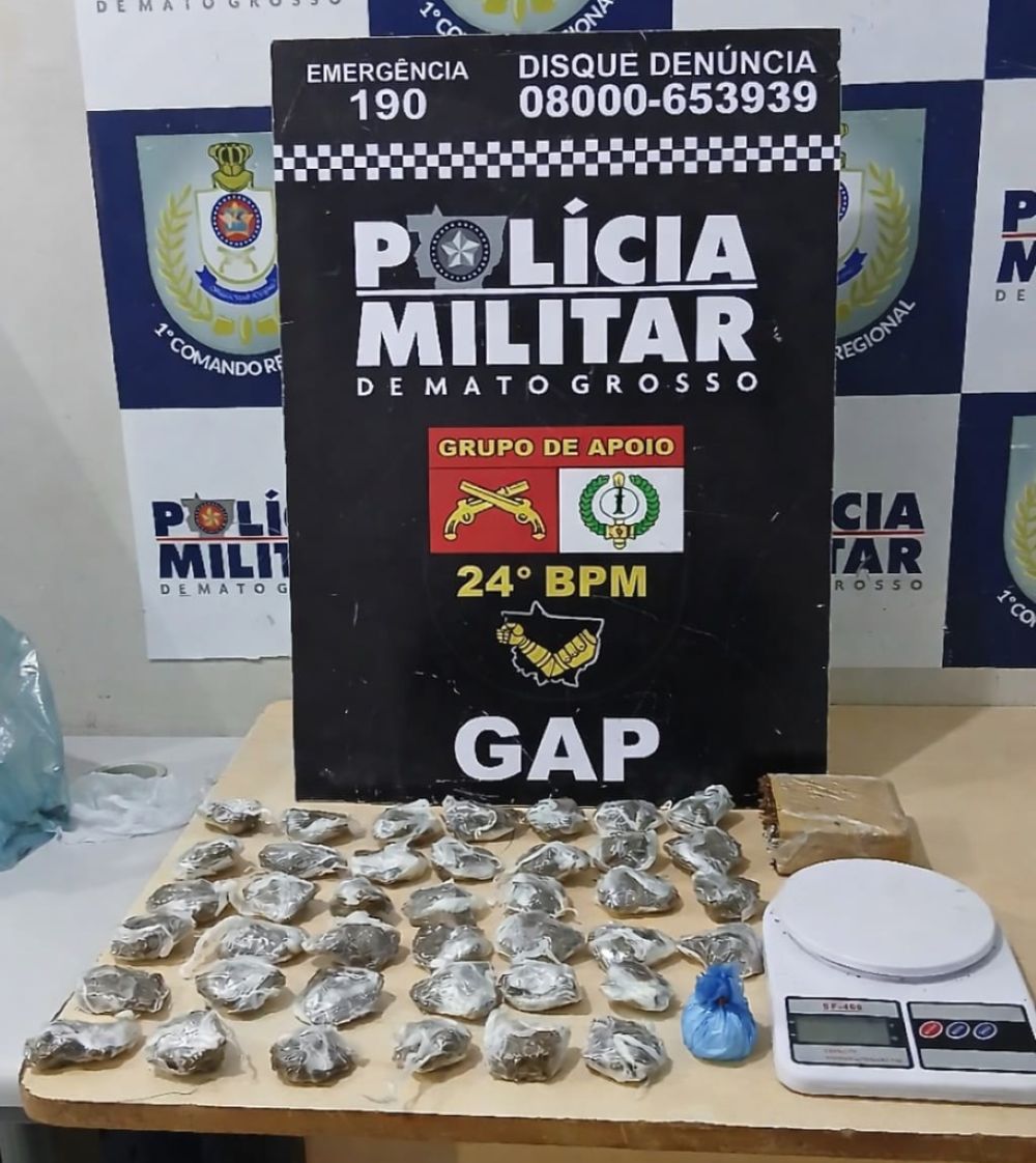 Polícia Militar prende homem por tráfico de drogas no Pedra 90