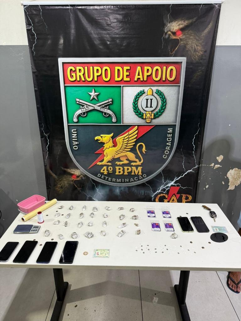 Polícia Militar prende dois homens por tráfico de drogas e estelionato em Várzea Grande
