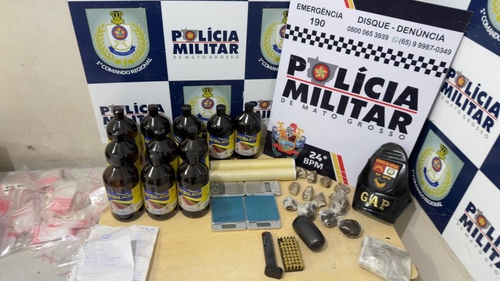 Polícia Militar prende suspeito por tráfico de drogas no bairro Pedra 90