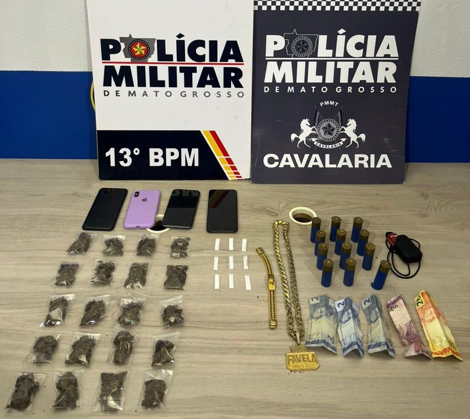 Cavalaria da Polícia Militar detém oito pessoas por tráfico de drogas
