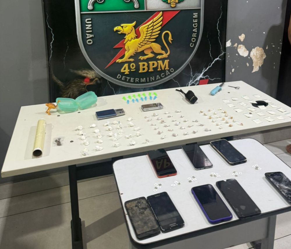 Polícia Militar prende quatro pessoas por tráfico de drogas e estelionato em Várzea Grande