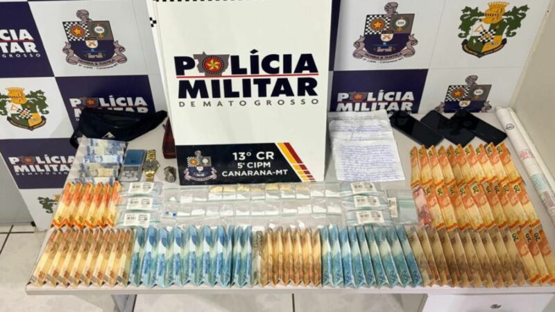 Polícia Militar prende casal de faccionados em flagrante por tráfico de drogas