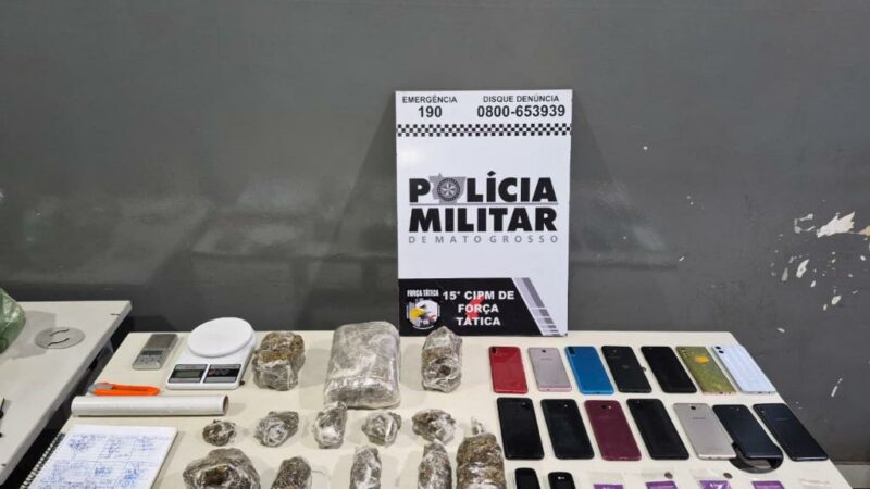 Força Tática prende homem por tráfico de drogas e apreende porções de maconha em Várzea Grande