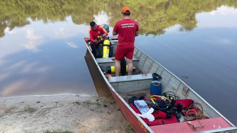 Bombeiros encontram corpo de homem que se afogou no rio Tapirapé, em Porto Alegre do Norte